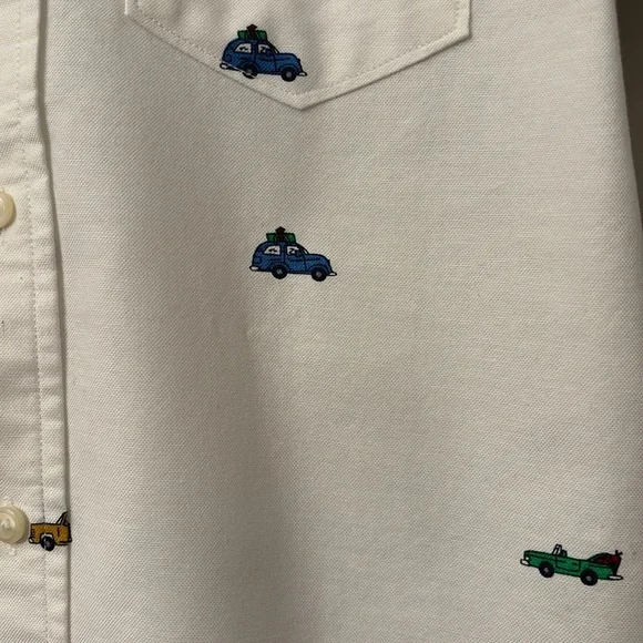 Boys GapKids Holiday Button Down Shirt - Picture 4 of 5